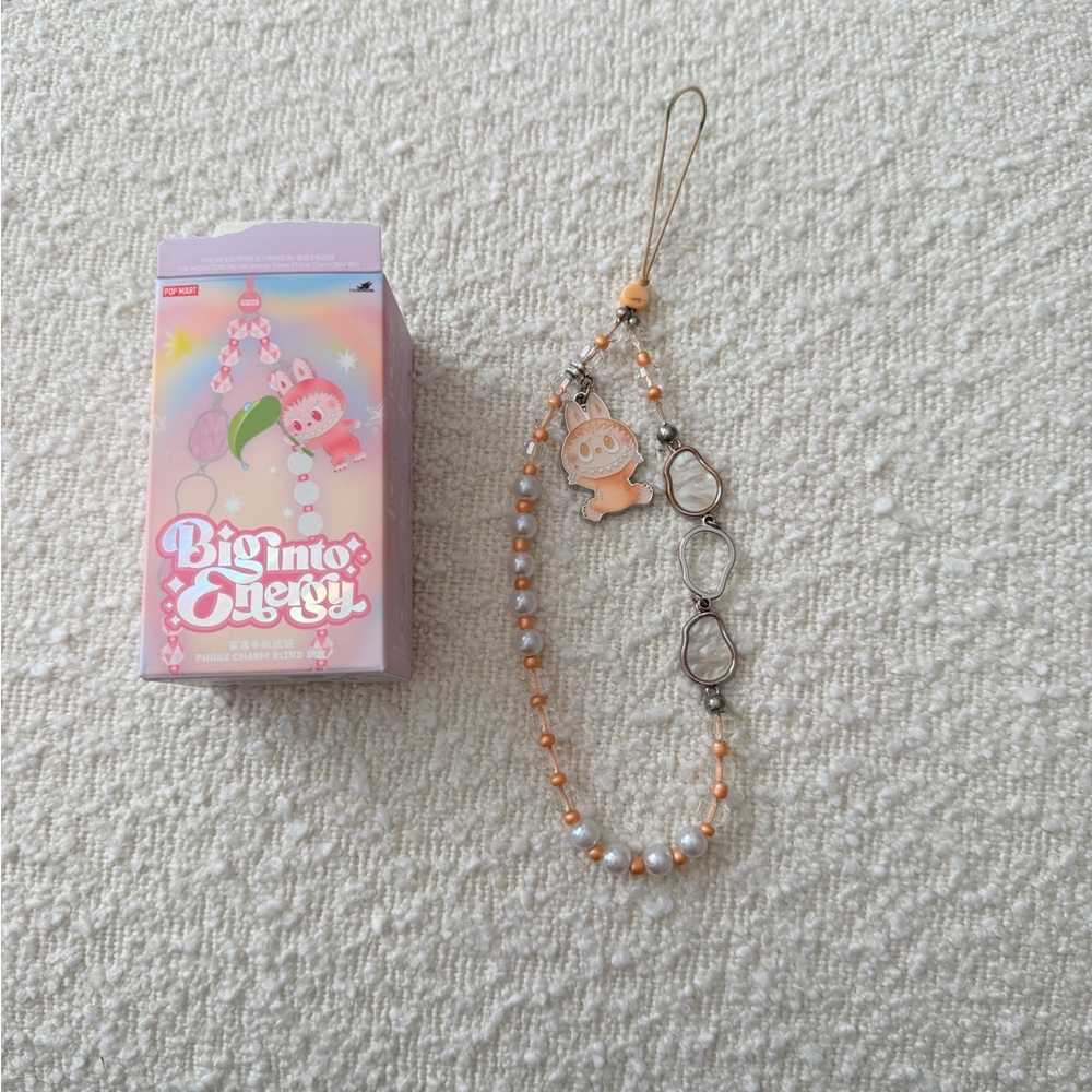 Labubu Big Into Energy Happiness Phone Charm